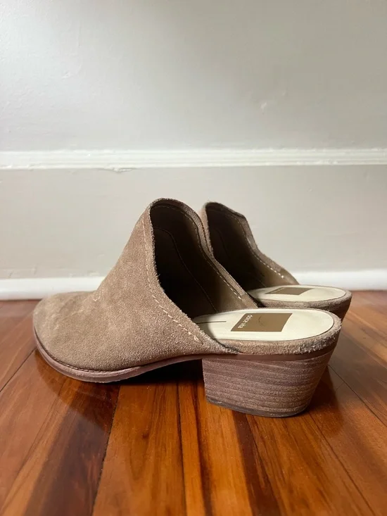 Dolce Vita Tan Suede Women's Mules 7.5 - Picture 6 of 12